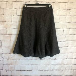 Ann Taylor LOFT Flippy Skirt, Wool Blend Women’s 0